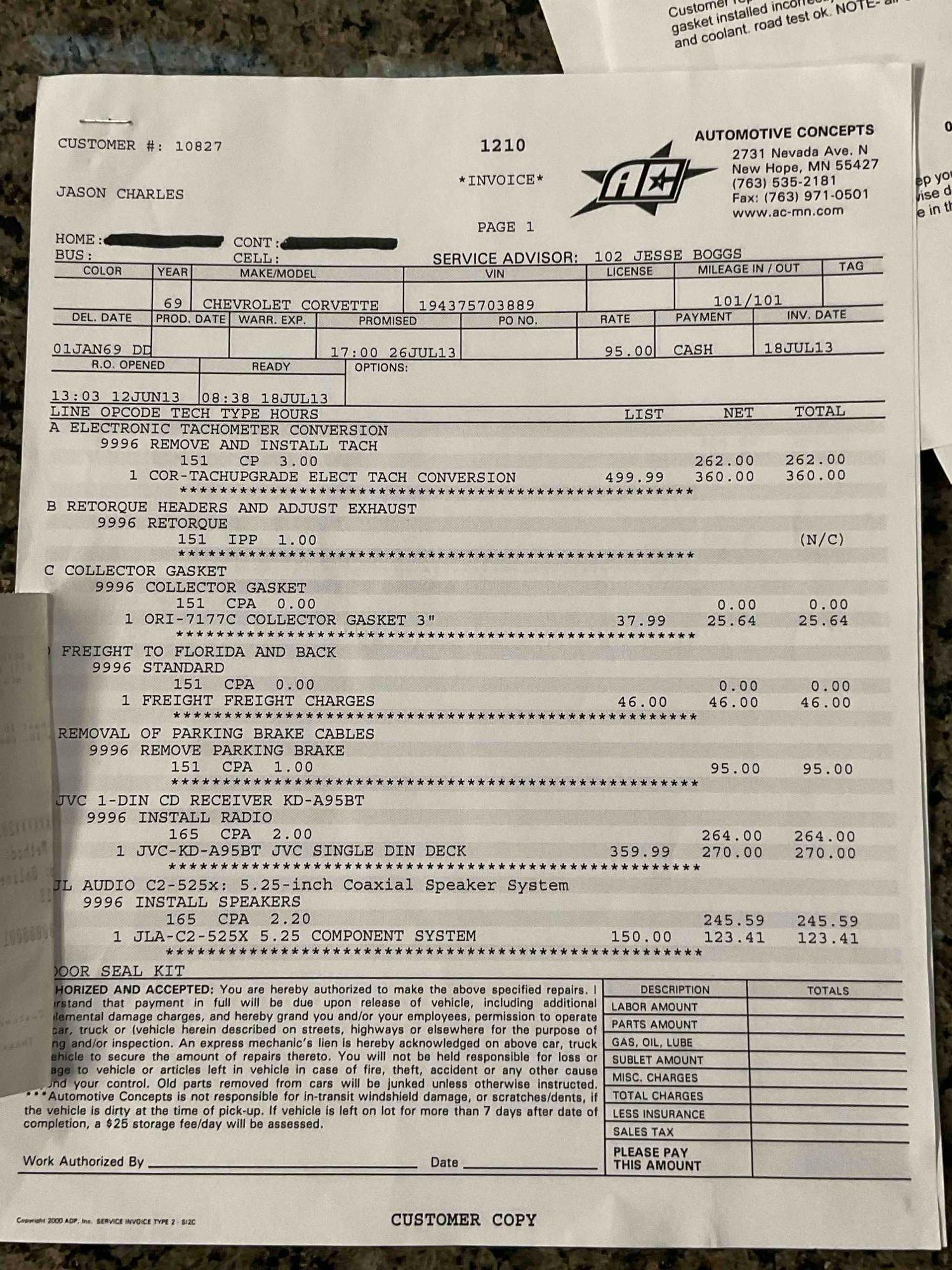 1969 Corvette Stingray w/ Crate Gm 350/385 High performance Fast Burner & Street fighter TH350 Tran