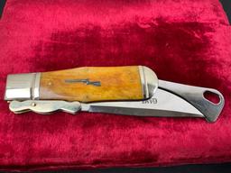 Marble MR217 Folding Knife 100th Anniversary Game Getter, NIB original case & box