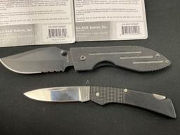 4x KA-BAR Modern Knives, 2x folding Pocket models 2785 & 3073, 2x fixed blade models 5599BP & 569...