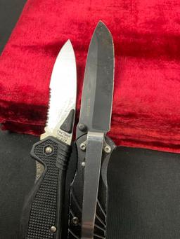 5x Folding Pocket Knives, Remington Knife & Saw, 2x Winchester, Craftsman 985238 & Camouflage Knife