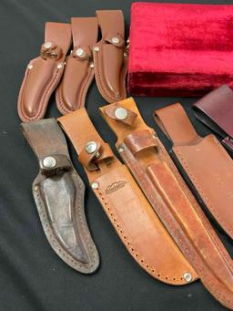 18 Leather Knife Cases and Sheaths by Buck, Remington, and more