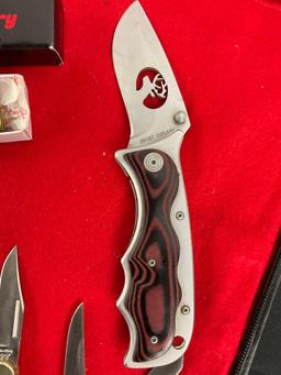 4x Frost Cutlery Folding Blade Pocket Knives & Frontier Dual Blade Folding Knife