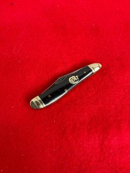 NIB Colt Dual Blade Folding Pocket Knife w/ Black Wood Handle & 2" Blade - See pics