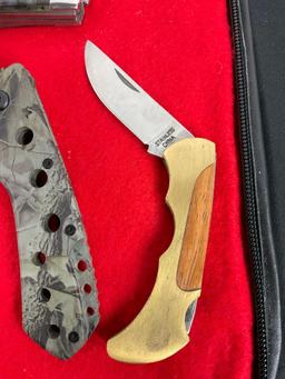 Collection of 6 Folding Pocket Knives of Various Styles & Sizes - See pics