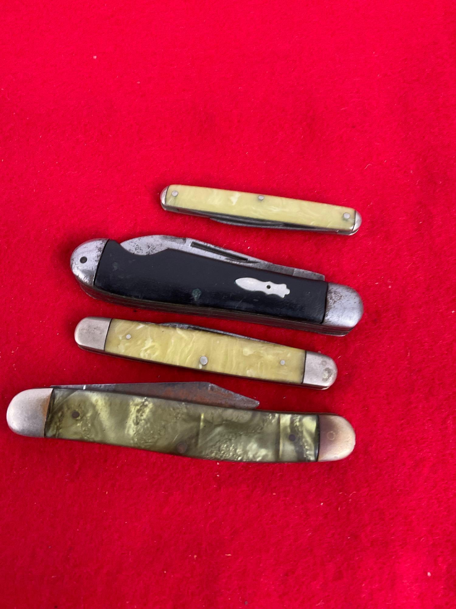 Collection of Vintage Remington Dual Blade Folding Pocket Knives - See pics