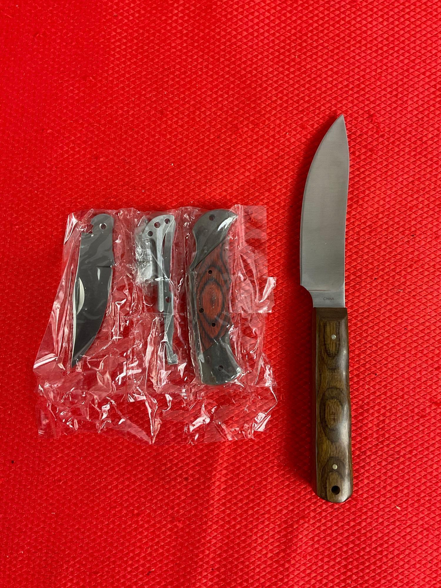 2 pcs Rough Rider Steel Knives Assortment Models RR610 Patch Knife & SO-RRCS4 Kit. NIB. See pics.