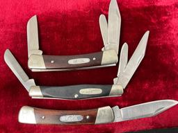 Trio of Buck Folding Knives, Model 303 Stockman & 2x 704 Maverick