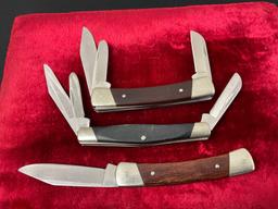 Trio of Buck Folding Knives, Model 303 Stockman & 2x 704 Maverick