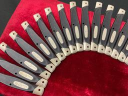16 Buck Handle Scales, seems to be Aluminum and Delrin composition