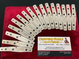 16 Buck Handle Scales, seems to be Aluminum and Delrin composition