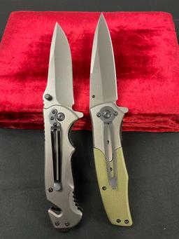 Pair of SOG Knives, Folding Pocket Knife Flash Tanto FA02 & Flash Tanto FA05