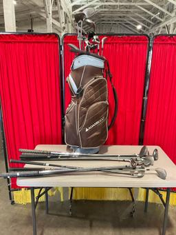 Adam's Golf Bag & Collection of 29 Assorted Clubs + Auction Information