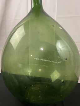 Massive Japanese Blown Glass Float, Light Green in color, some wear