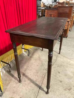 Antique Wooden Hallway Side Table w/ Drawer. Measures 52" x 36" See pics.