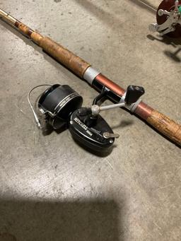 2x vintage Fishing Rods - Mitchell 300A Reel & Peen Pier 309 Reel - See pics