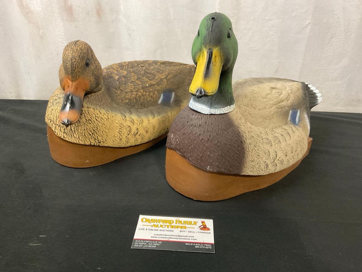 Pair of Carry Lite Motion Duck Decoys