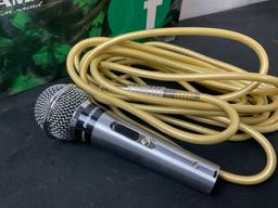 Pair of Vintage Microphones, T-11 & Paramax XLR connection, w/ cords XLR to 1/4 in