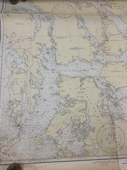 Vintage 1944 USC&GS SE Alaska Etolin Island to Midway Islands incl. Sumner Strait