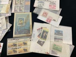 Collection of Stamps, nice variety US & Intl Stamps in Envelopes & small album of individual stamps