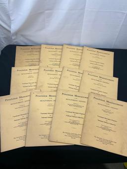 Vintage March 1941 Precision Measurement in the Metalworking Industry, 12 individual chapter books
