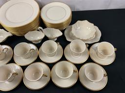 Large Lenox Eternal Pattern, 76 total pieces, plates, cups & saucers