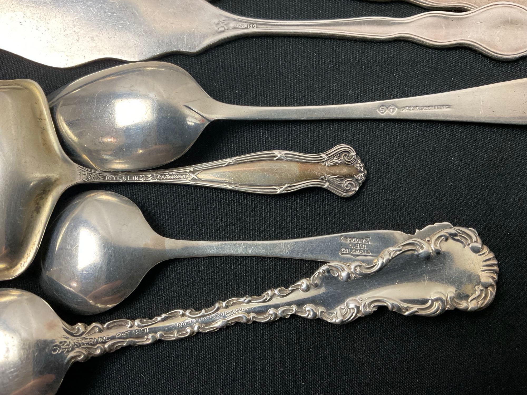 Assortment of Sterling Silver Flatware, Spoons & Butter Knives, 13 pieces