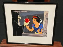 Framed Limited Edition Serigraph from Original Disneys Snow White Art, Poisoned Apple Scene