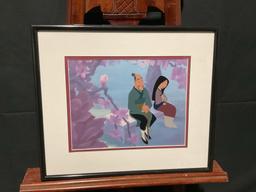 Framed Limited Edition Serigraph from Original Disneys Mulan Art, Beautiful Blossom