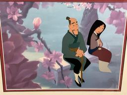 Framed Limited Edition Serigraph from Original Disneys Mulan Art, Beautiful Blossom