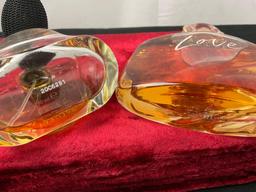 Small Jewelry Boxes, pair of Eau de Parfum Perfumes, Bvlgari 50ml & Estee Lauder 100ml