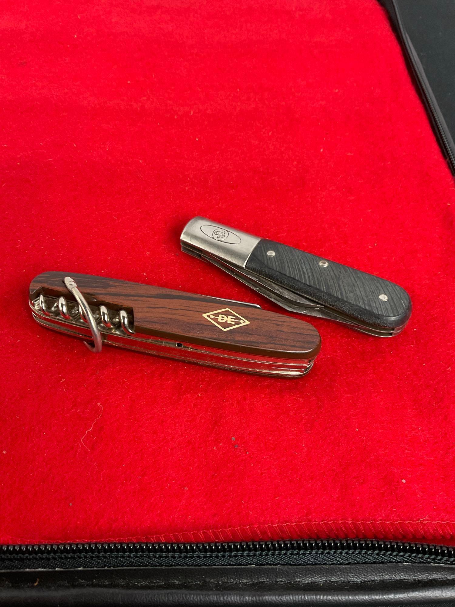 2x Imperial MultiBladed Stainless Steel Folding Blade Pocket Knives - See pics