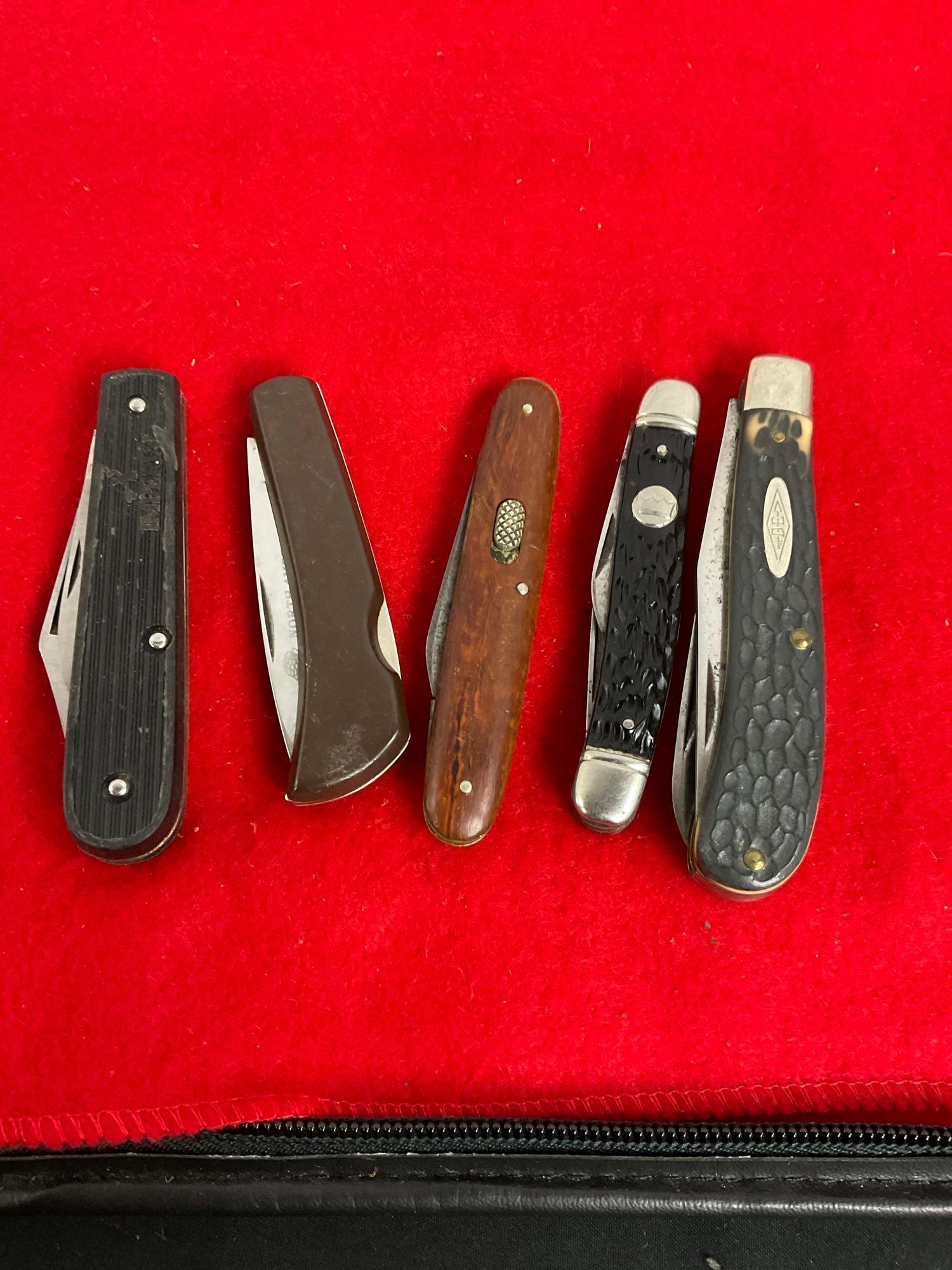 5x Imperial Stainless Steel Folding Pocket Knives - 3 W/ Dual Blades - See pics