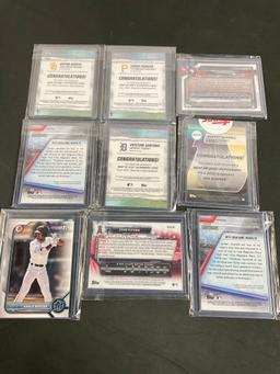 Collection Of Topps Bowman's Best Signed Baseball Cards - See pics