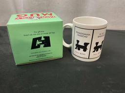 Train Memorabilia Monopoly Mug & Train Candle & S&P shaker by Five & Dime inc
