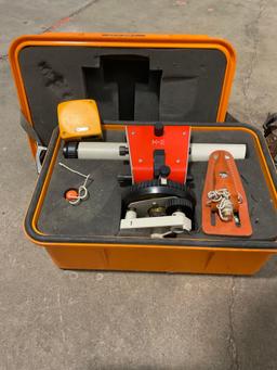 Vintage K&E Keuffel & Esser Survey Builders Transit With Case! - Survey Equipment w/ Tripod