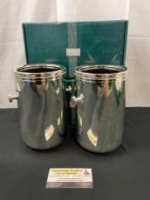 Pair of Maestri Gorham Silver Plated Ice Buckets, in the original boxes