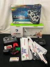 Hitec DP FM Radio Control System & A800 2.4GHZ Radio Control Airplane foam model