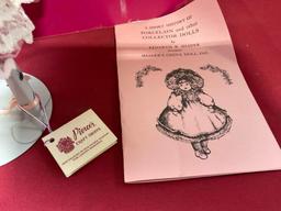 Vintage 1985 Kenneth Shader Porcelain Doll, Gail w/ COA, Original Box, #d 197, 16 inches tall