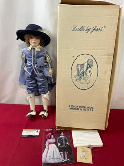 Vintage Dolls by Jerri Doll 836 Blue Boy, 20 inches tall, w/original box