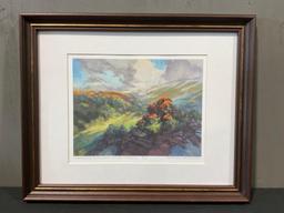 Framed Signed & #d Litho LE 3/30 titled Butterfly Milkweed on the Ledges by Matthew Richter, 16 x...