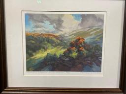 Framed Signed & #d Litho LE 3/30 titled Butterfly Milkweed on the Ledges by Matthew Richter, 16 x...