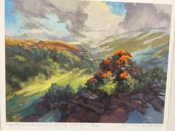 Framed Signed & #d Litho LE 3/30 titled Butterfly Milkweed on the Ledges by Matthew Richter, 16 x...