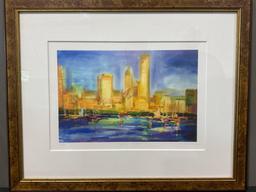 Framed Signed & #d 4/50 titled Daytime Chicago, by Igor Korotash, 26h x 32w inches