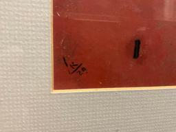 Framed Print of Wassily Kandinsky Picture For and Against, approx 26h x 34w inches