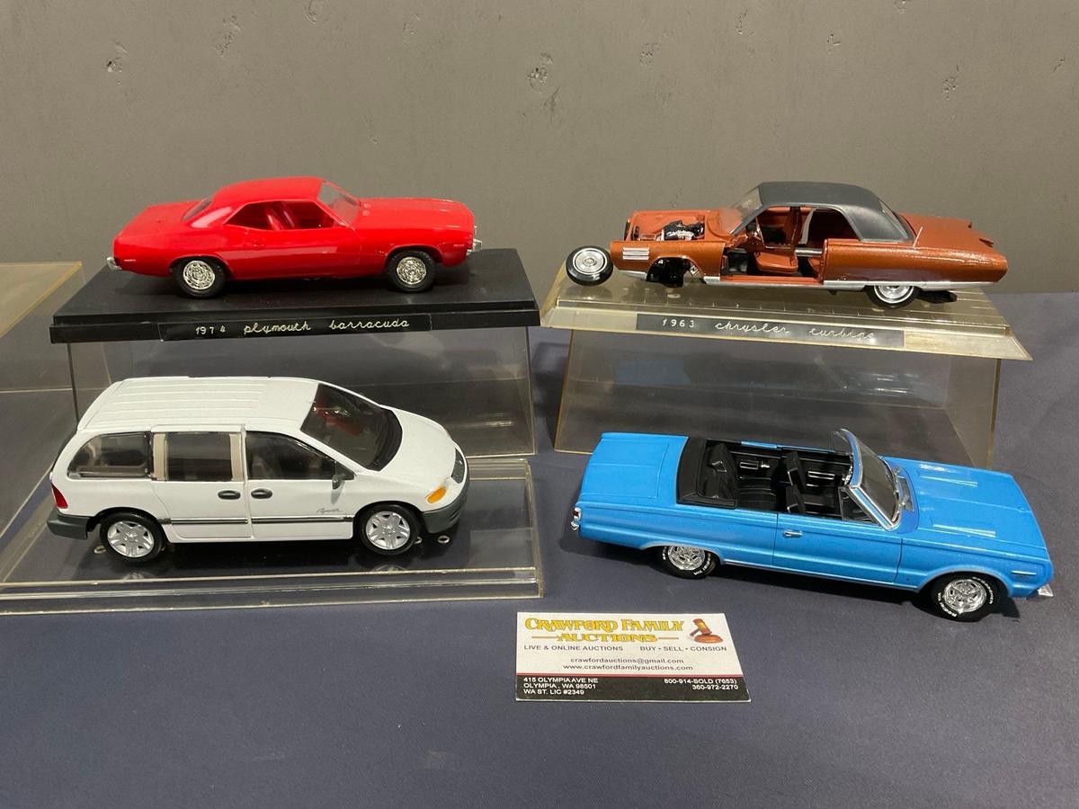 4 Car Models, Plymouth Barracuda, Town & Country, GTX & Chrysler Turbine which needs TLC