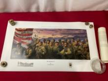 Signed & #d 839/1000 Remembrance by James Dietz, 17h x 30w inches, unframed w/ COA