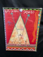 Framed Ezhinagamwad Kwewug (Songs of Women) Buffy Ste Marie Salome Bey Poster, 24h x 18w inches