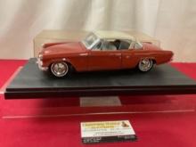 Maisto 1953 Studebaker Starliner Model Car, in display case, approx 11 inches, 1:18 Scale