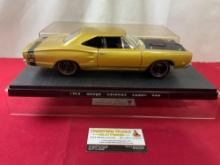 American Muscle ERTL 1968 Dodge Coronet Super Bee Model Car, in display case, 11 inches, 1:18 Scale