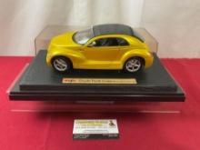 Maisto Chrysler Pronto Cruizer Model Car, in display case, approx 9 inches, 1:18 Scale